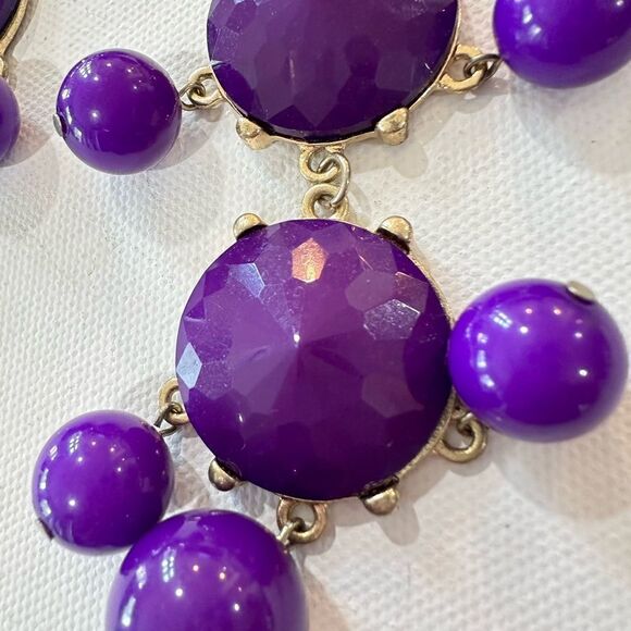 Purple and Gold Paparazzi Bubble Adjustable Necklace - Picture 4 of 5
